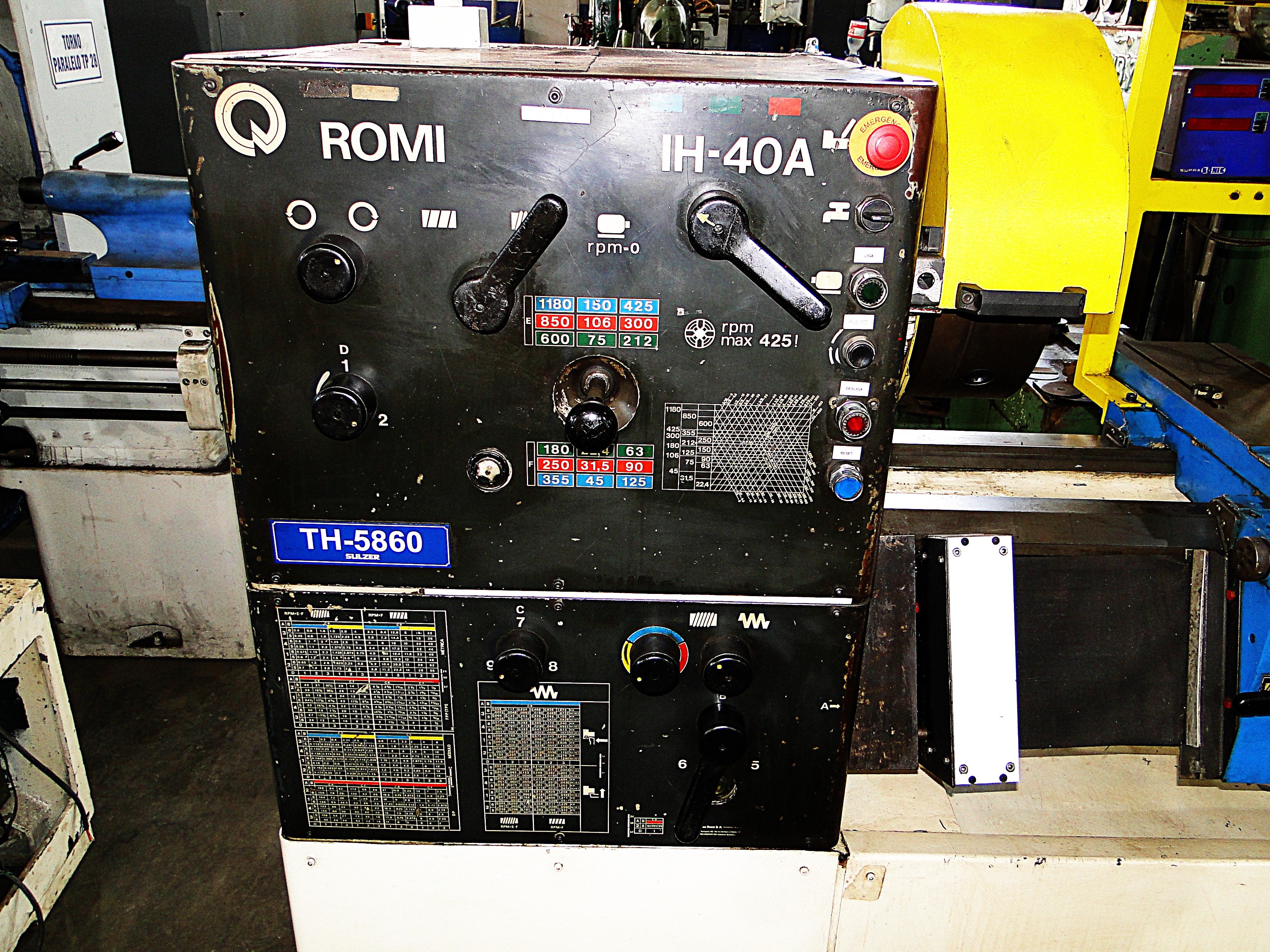 Torno mecânico Romi IH-40 A - WCM Máquinas | Empresa de Máquinas em Jaboticabal/SP